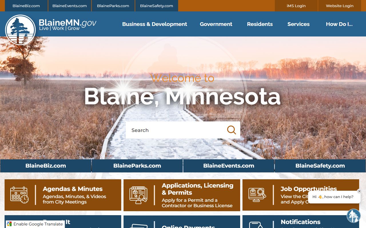 Blaine city portal for DUI records access