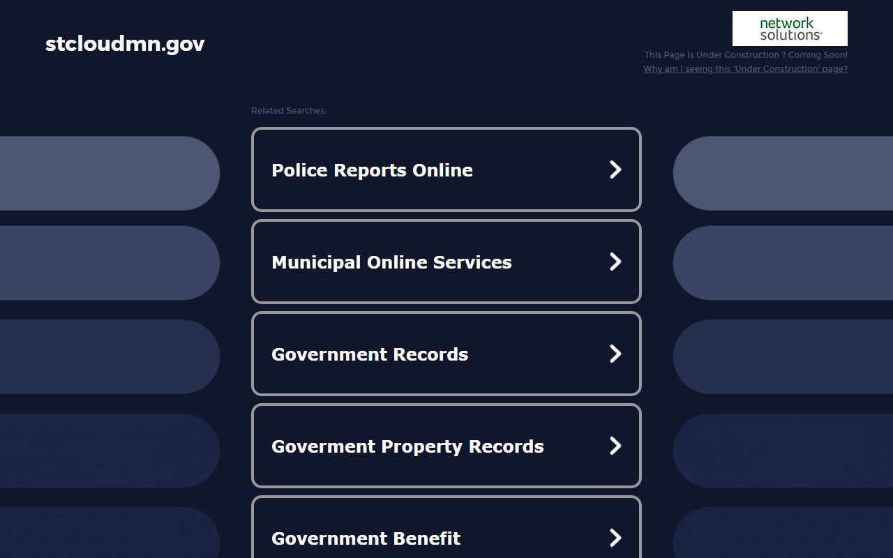 St. Cloud Police Department page for DUI record requests